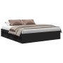 Estructura de cama negra 200x200 cm