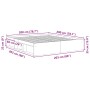 Estructura de cama negra 200x200 cm