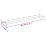 Wandduschablage aus schwarzem Aluminium 80 cm von vidaXL, Badezimmerzubehör - Ref: Foro24-153615, Preis: 44,17 €, Rabatt: %