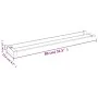 Wandduschablage aus schwarzem Aluminium 80 cm von vidaXL, Badezimmerzubehör - Ref: Foro24-153615, Preis: 43,43 €, Rabatt: %