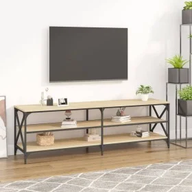 Mueble de TV madera contrachapada roble Sonoma 160x40x50 cm de vidaXL, Muebles TV - Ref: Foro24-826730, Precio: 85,62 €, Desc...