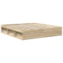 Estructura de cama roble Sonoma 200x200 cm