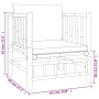 7-teiliges Gartenmöbel-Set aus Bambus mit dunkelgrauen Kissen von vidaXL, Gartensets - Ref: Foro24-3155237, Preis: 736,09 €, ...