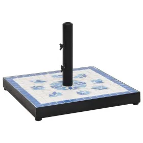 Blau-weißer quadratischer Schirmständer, 12 kg von vidaXL, Schirmständer - Ref: Foro24-362222, Preis: 74,26 €, Rabatt: %