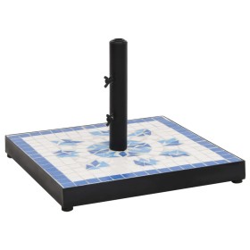 Blue and white square umbrella base 12 kg by vidaXL, Umbrella bases - Ref: Foro24-362222, Price: 75,43 €, Discount: %