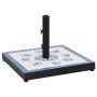 Blau-weißer quadratischer Schirmständer, 12 kg von vidaXL, Schirmständer - Ref: Foro24-362222, Preis: 75,43 €, Rabatt: %