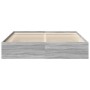 Estructura de cama Sonoma gris 200x200 cm