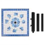 Blau-weißer quadratischer Schirmständer, 12 kg von vidaXL, Schirmständer - Ref: Foro24-362222, Preis: 75,43 €, Rabatt: %