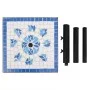 Blue and white square umbrella base 12 kg by vidaXL, Umbrella bases - Ref: Foro24-362222, Price: 74,26 €, Discount: %