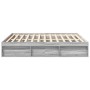 Estructura de cama Sonoma gris 200x200 cm