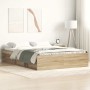 Estructura de cama roble Sonoma 120x190 cm