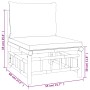 7-teiliges Gartenmöbel-Set aus Bambus mit dunkelgrauen Kissen von vidaXL, Gartensets - Ref: Foro24-3155230, Preis: 700,71 €, ...