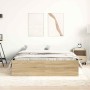 Estructura de cama roble Sonoma 120x190 cm