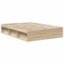 Estructura de cama roble Sonoma 120x190 cm