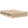 Estructura de cama roble Sonoma 120x190 cm
