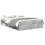 Estructura de cama gris hormigón 120x190 cm