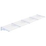 Graues und transparentes Polycarbonat-Türvordach 396 x 90 cm von vidaXL, Markisen - Ref: Foro24-153696, Preis: 121,13 €, Raba...