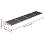 Graues und transparentes Polycarbonat-Türvordach 396 x 90 cm von vidaXL, Markisen - Ref: Foro24-153696, Preis: 121,13 €, Raba...