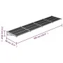 Gray and transparent polycarbonate door canopy 396x90 cm by vidaXL, Awnings - Ref: Foro24-153696, Price: 119,29 €, Discount: %