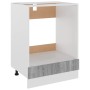 Grauer Küchenofenschrank aus Holzwerkstoff 60x46x81,5 cm von vidaXL, Küchenschränke - Ref: Foro24-825835, Preis: 66,34 €, Rab...