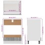 Grauer Küchenofenschrank aus Holzwerkstoff 60x46x81,5 cm von vidaXL, Küchenschränke - Ref: Foro24-825835, Preis: 66,34 €, Rab...