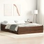 Estructura de cama marrón roble 120x190 cm
