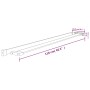 Estante para pared de ducha aluminio negro 118 cm de vidaXL, Accesorios para el baño - Ref: Foro24-153619, Precio: 65,78 €, D...