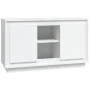 Aparador de madera contrachapada blanco 102x35x60 cm de vidaXL, Aparadores - Ref: Foro24-831877, Precio: 97,62 €, Descuento: %
