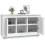 Aparador de madera contrachapada blanco 102x35x60 cm de vidaXL, Aparadores - Ref: Foro24-831877, Precio: 97,62 €, Descuento: %