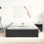 Estructura de cama negra 140x190 cm