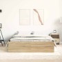 Estructura de cama roble Sonoma 140x190 cm