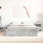 Estructura de cama gris hormigón 140x190 cm