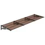 Schwarzes Polycarbonat-Türvordach 297,5 x 90 cm von vidaXL, Markisen - Ref: Foro24-153701, Preis: 96,09 €, Rabatt: %