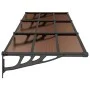 Schwarzes Polycarbonat-Türvordach 297,5 x 90 cm von vidaXL, Markisen - Ref: Foro24-153701, Preis: 96,09 €, Rabatt: %