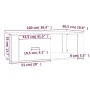 Couchtisch aus Sonoma-Eichensperrholz, 100 x 50,5 x 35 cm von vidaXL, Couchtisch - Ref: Foro24-816539, Preis: 65,81 €, Rabatt: %