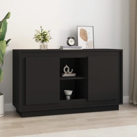 Black plywood sideboard 102x35x60 cm by vidaXL, Sideboards - Ref: Foro24-831878, Price: 95,80 €, Discount: %