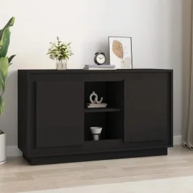 Schwarzes Sperrholz-Sideboard 102x35x60 cm von vidaXL, Sideboards - Ref: Foro24-831878, Preis: 95,51 €, Rabatt: %