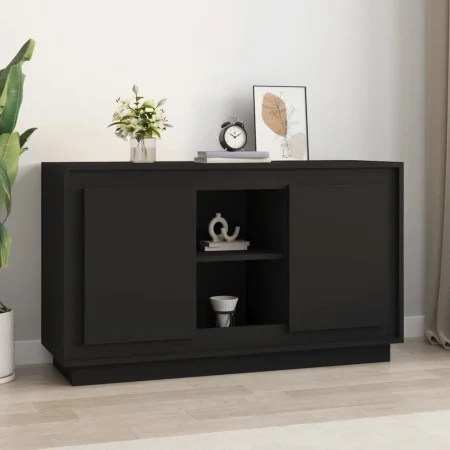 Schwarzes Sperrholz-Sideboard 102x35x60 cm von vidaXL, Sideboards - Ref: Foro24-831878, Preis: 96,44 €, Rabatt: %