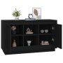 Aparador de madera contrachapada negro 102x35x60 cm de vidaXL, Aparadores - Ref: Foro24-831878, Precio: 92,48 €, Descuento: %