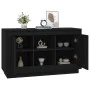 Schwarzes Sperrholz-Sideboard 102x35x60 cm von vidaXL, Sideboards - Ref: Foro24-831878, Preis: 96,44 €, Rabatt: %