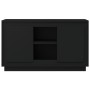 Aparador de madera contrachapada negro 102x35x60 cm de vidaXL, Aparadores - Ref: Foro24-831878, Precio: 92,48 €, Descuento: %
