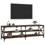 Mueble de TV madera contrachapada roble ahumado 160x40x50 cm de vidaXL, Muebles TV - Ref: Foro24-826731, Precio: 83,68 €, Des...