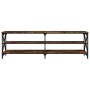 Mueble de TV madera contrachapada roble ahumado 160x40x50 cm de vidaXL, Muebles TV - Ref: Foro24-826731, Precio: 83,68 €, Des...