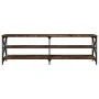 Smoked oak plywood TV cabinet 160x40x50 cm by vidaXL, TV Furniture - Ref: Foro24-826731, Price: 83,31 €, Discount: %