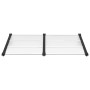 Schwarzes und transparentes Polycarbonat-Türvordach, 152,5 x 90 cm von vidaXL, Markisen - Ref: Foro24-153684, Preis: 63,75 €,...