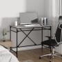 Sonoma grauer Sperrholz-Eisen-Schreibtisch 100x50x75 cm von vidaXL, Schreibtische - Ref: Foro24-826722, Preis: 113,41 €, Raba...