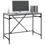 Sonoma grauer Sperrholz-Eisen-Schreibtisch 100x50x75 cm von vidaXL, Schreibtische - Ref: Foro24-826722, Preis: 113,41 €, Raba...