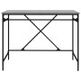 Sonoma grauer Sperrholz-Eisen-Schreibtisch 100x50x75 cm von vidaXL, Schreibtische - Ref: Foro24-826722, Preis: 113,41 €, Raba...