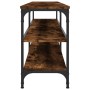 Mueble TV metal y madera contrachapada roble humo 180x30x50cm de vidaXL, Muebles TV - Ref: Foro24-826756, Precio: 84,95 €, De...