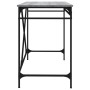 Sonoma grauer Sperrholz-Eisen-Schreibtisch 100x50x75 cm von vidaXL, Schreibtische - Ref: Foro24-826722, Preis: 113,41 €, Raba...